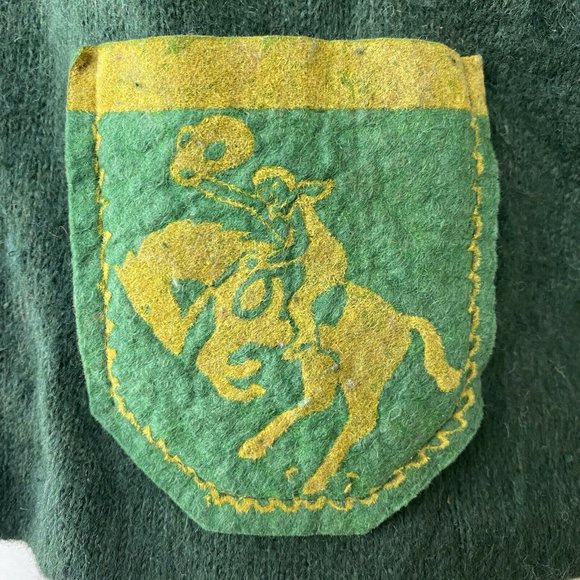 Vintage 1940s Child's Cowboy Cardigan Sweater, Sportswear, Adult Size XS/S, NWT - Picture 2 of 12